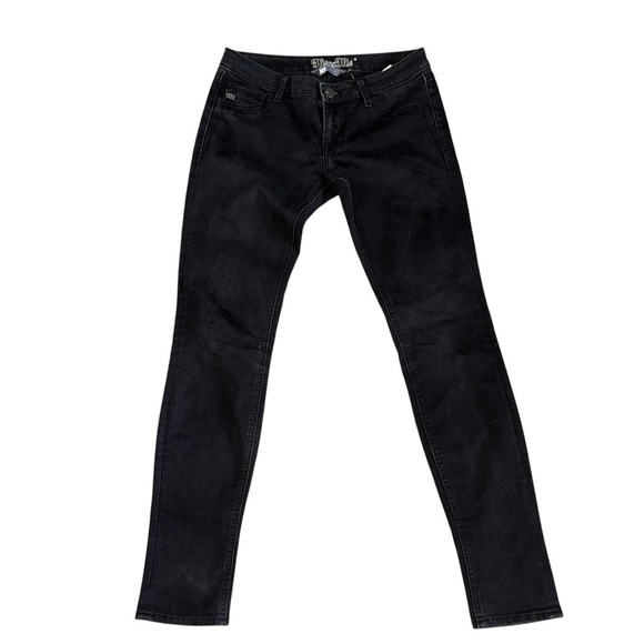 📌 Miss Me Bootcut Jeans Womens 27 Medium Wash Fleur De Lis Pocket Stretch - Picture 2 of 6